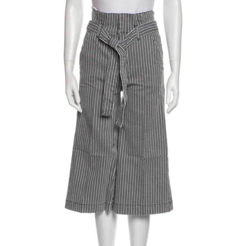 Frame | Stripped Belted Culottes New With Tags NWT Size 25 Wide Leg Style